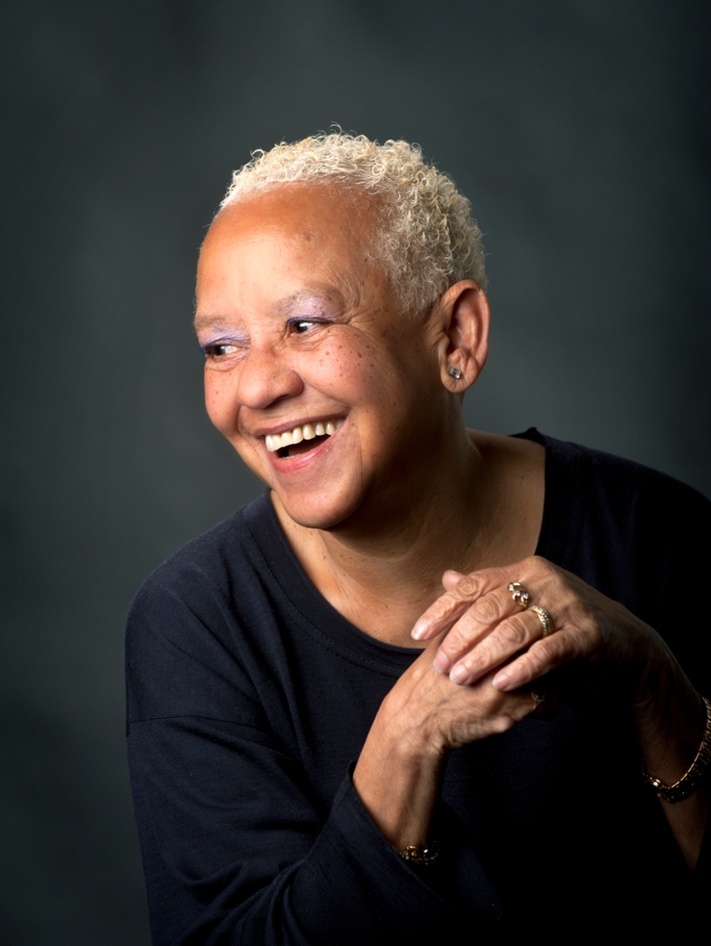 photo of nikki giovanni smiling